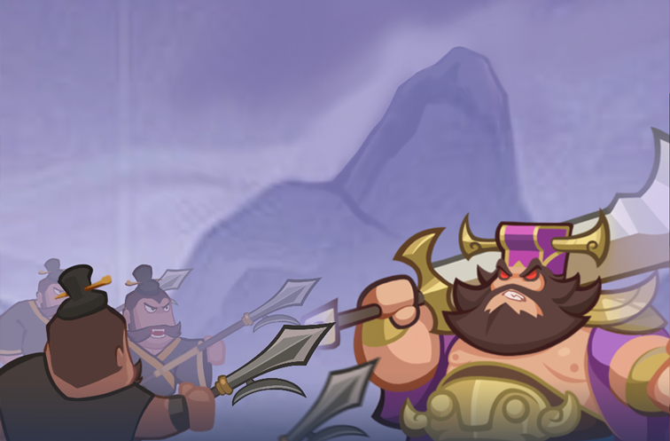 Character at a market stall